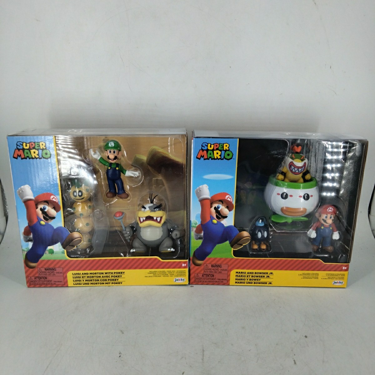 Super Mario Luigi Morton Koopa Pokey Multi Pack Jakks Pacific and Mario Bowser