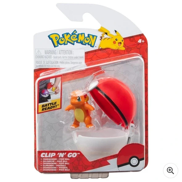 Pokemon Clip &lsquo;N&rsquo; Go Charmander + Poke Ball