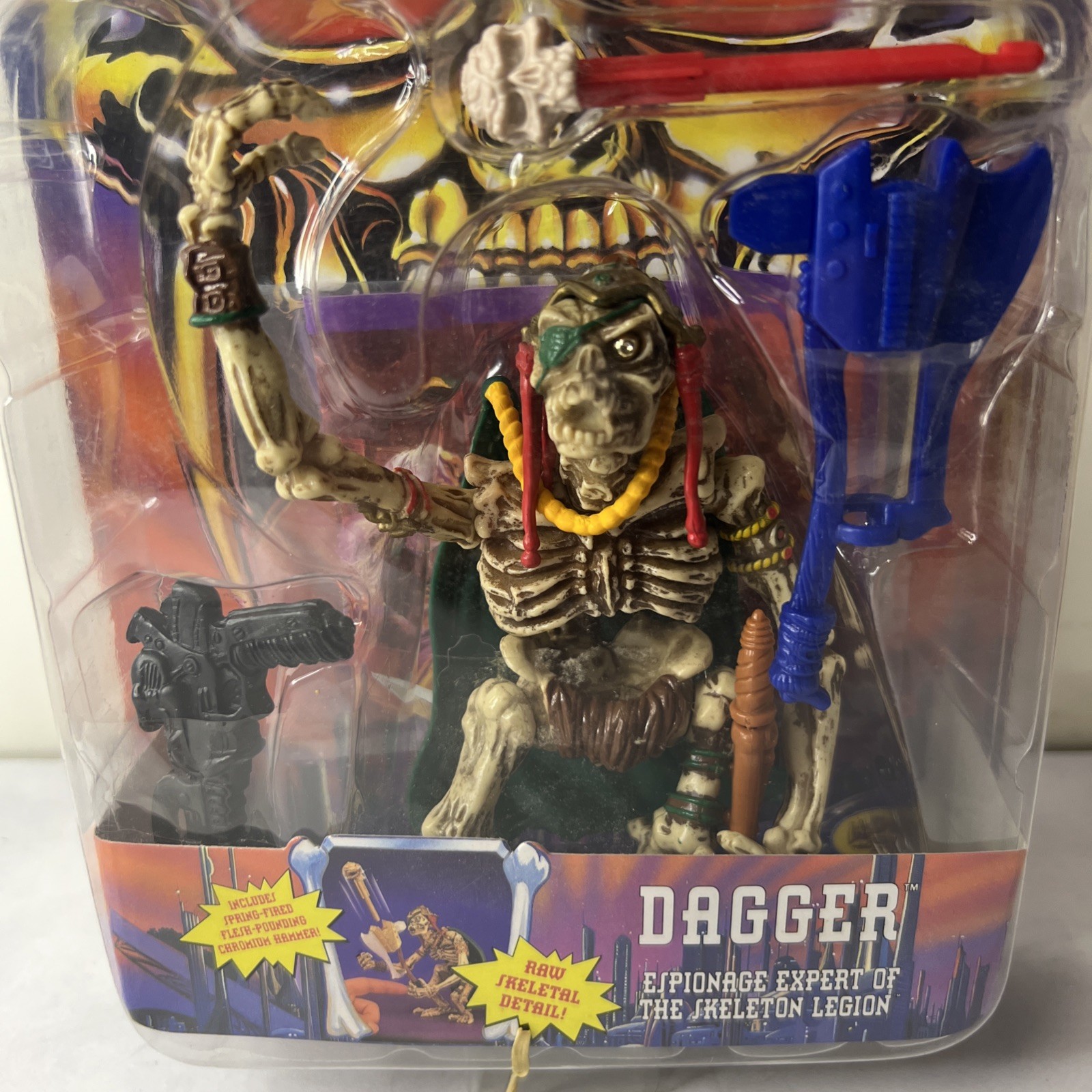 1994 Skeleton Warriors Dagger Figure Playmates JC
