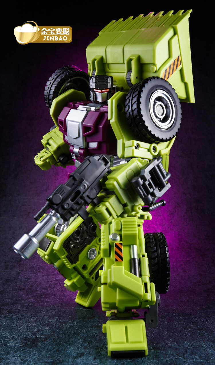 Jinbao Transformation Green Oversized Devastator Gravity Builder With No Box