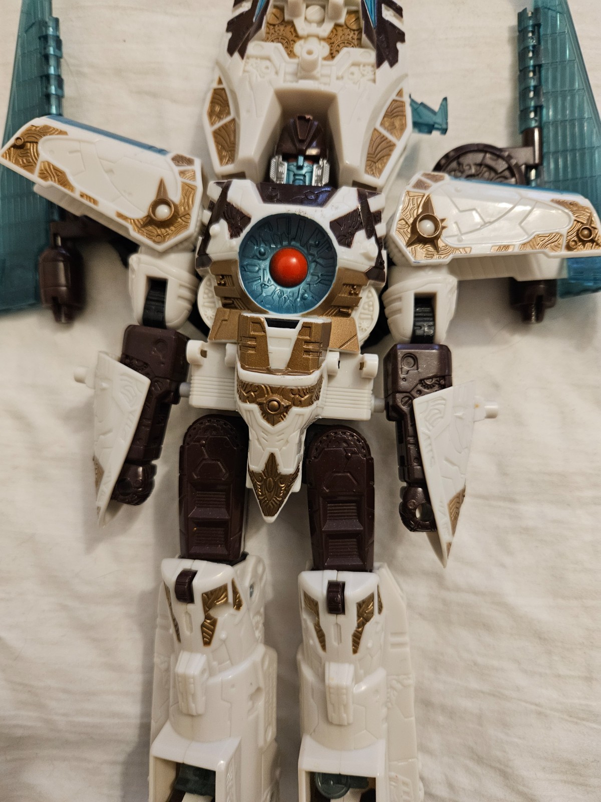 2005 Transformers Cyberton Vector Prime Action Figure ( No Missile)