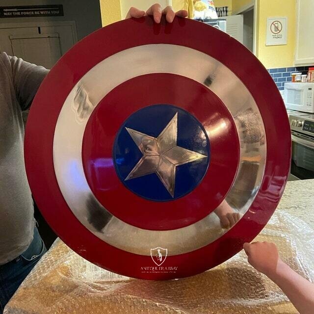 Captain America Shield – Metal Prop Replica – Screen Accurate – 1:1 Scale Shield