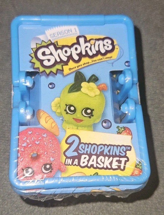 Shopkins Season 1 Blind Basket (Blue) VHTF Rare Hard to Find! Sealed & Brand New