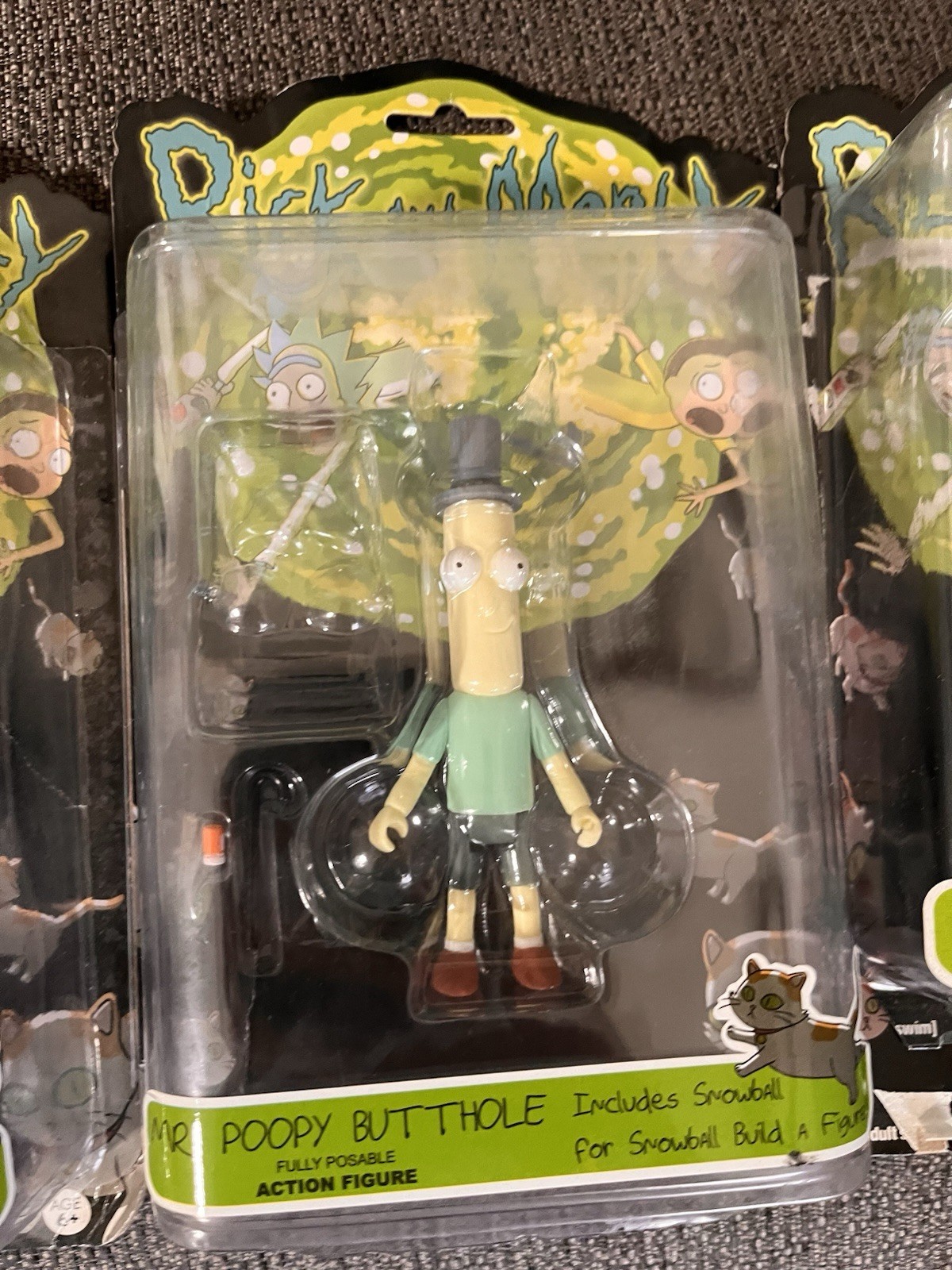 Rick and Morty Boxed Fully Poseable Figures: Build Snowball Set – Open Boxes