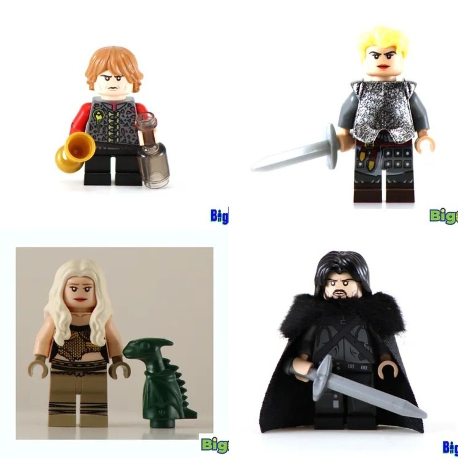 Genuine LEGO minifigures, CUSTOM PRINTED -Choose Model!- BKB Thrones Collection