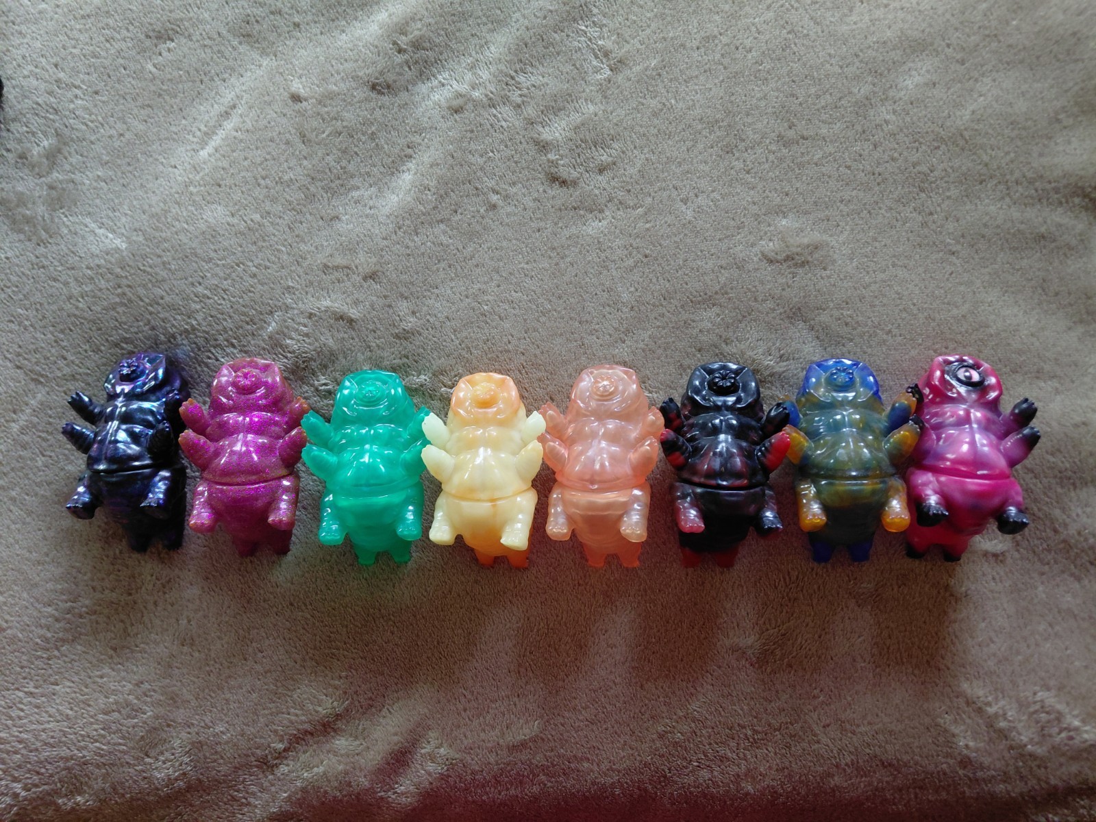 Tarbus The Tardigrade DoomCo Sofubi Soft Vinyl Art Toy Marbled GID MASSIVE Lot!