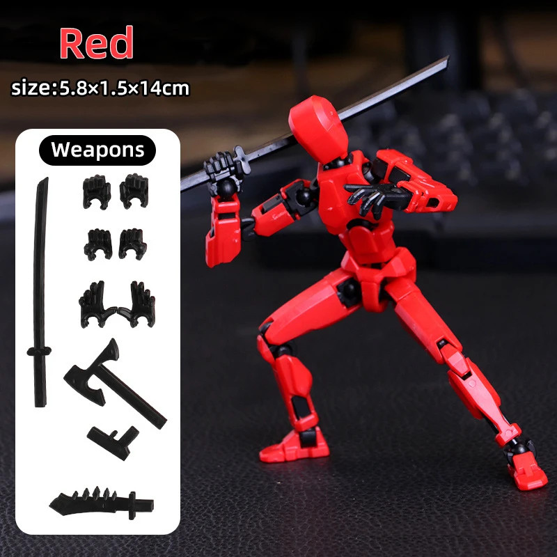 Multi-Jointed Movable Shapeshift Robot 3D Printed Mannequin Dummy 13 Action