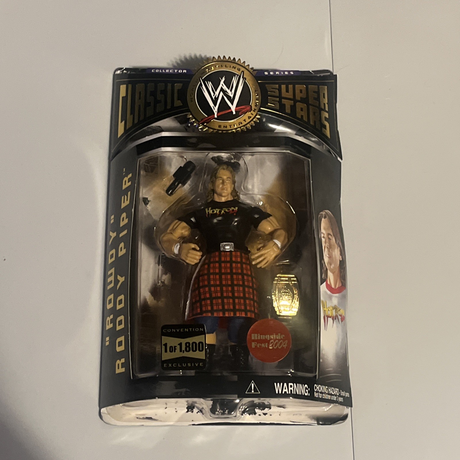 WWE Classic Superstars Rowdy Roddy Piper Toyfare Exclusive 1 of 3000