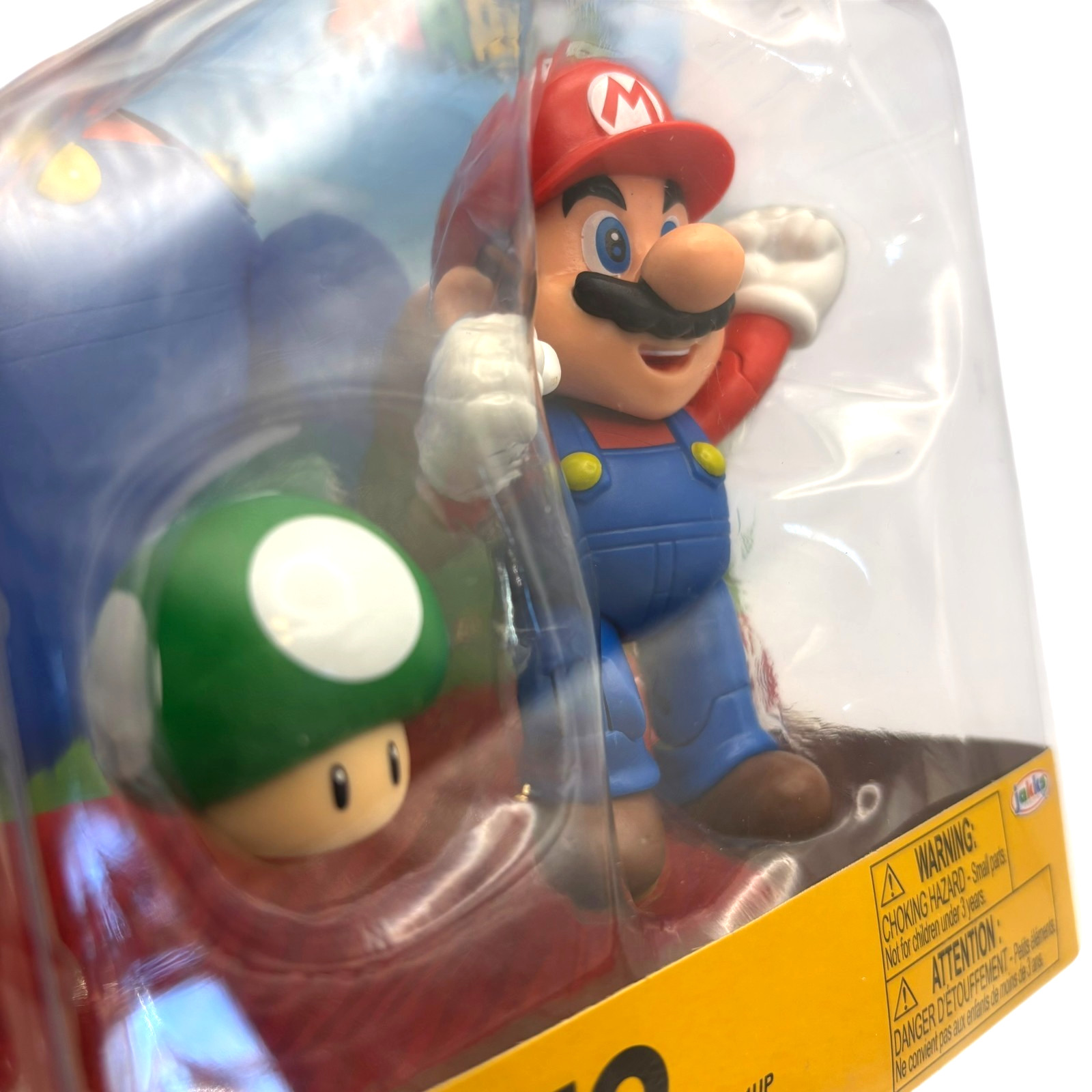 Jakks Pacific Mario 1-Up Mushroom Action Figure 4&Prime; World of Nintendo NEW NIP