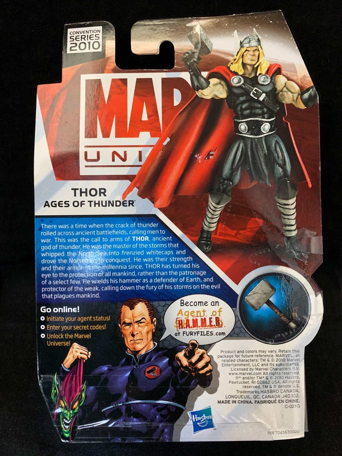 2010 SDCC San Diego Comic Con Exclusive Thor Ages of Thunder 3 3/4 figure
