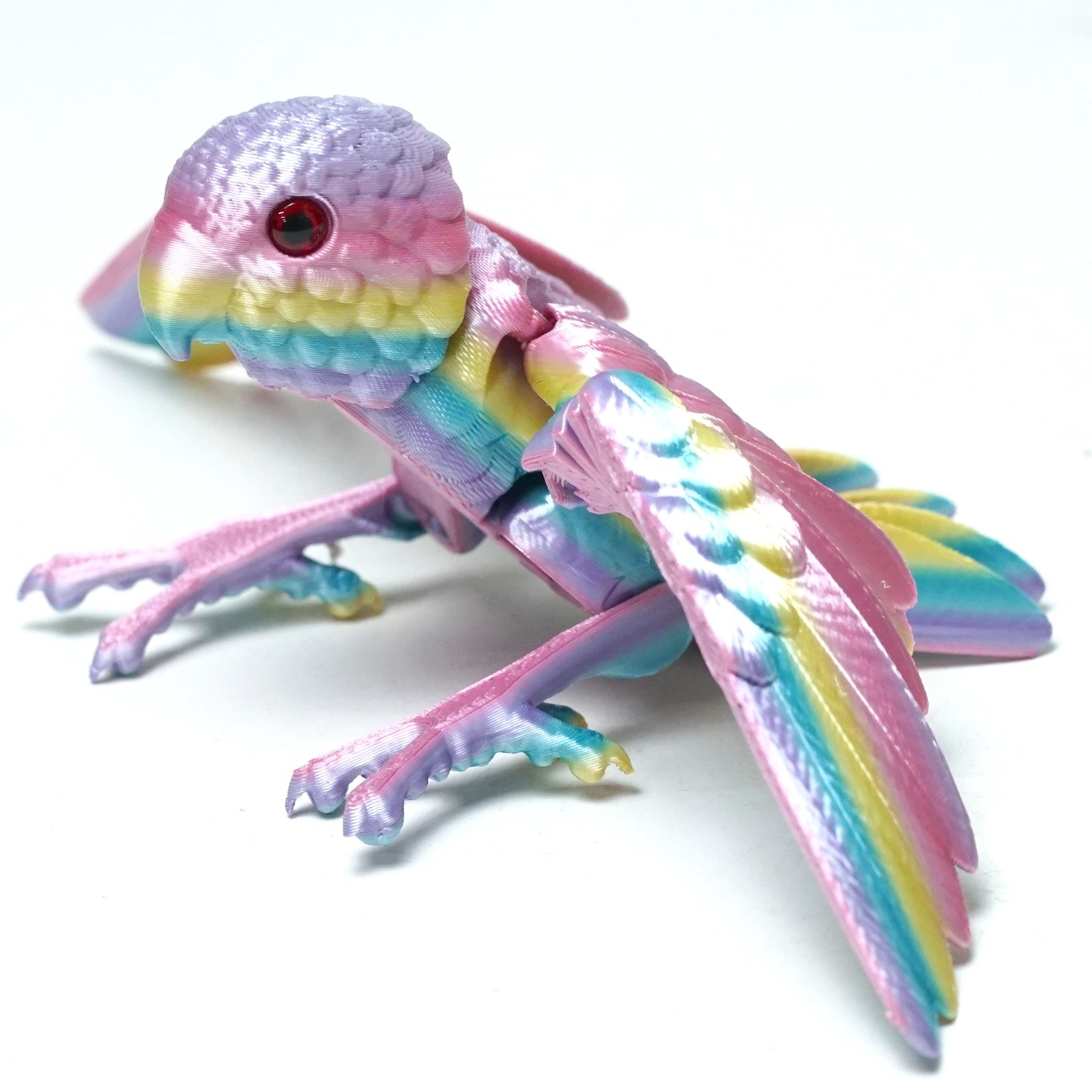 3D Printed Parrot Model,Articulated Animals figure,Fidget Toys Home Decor