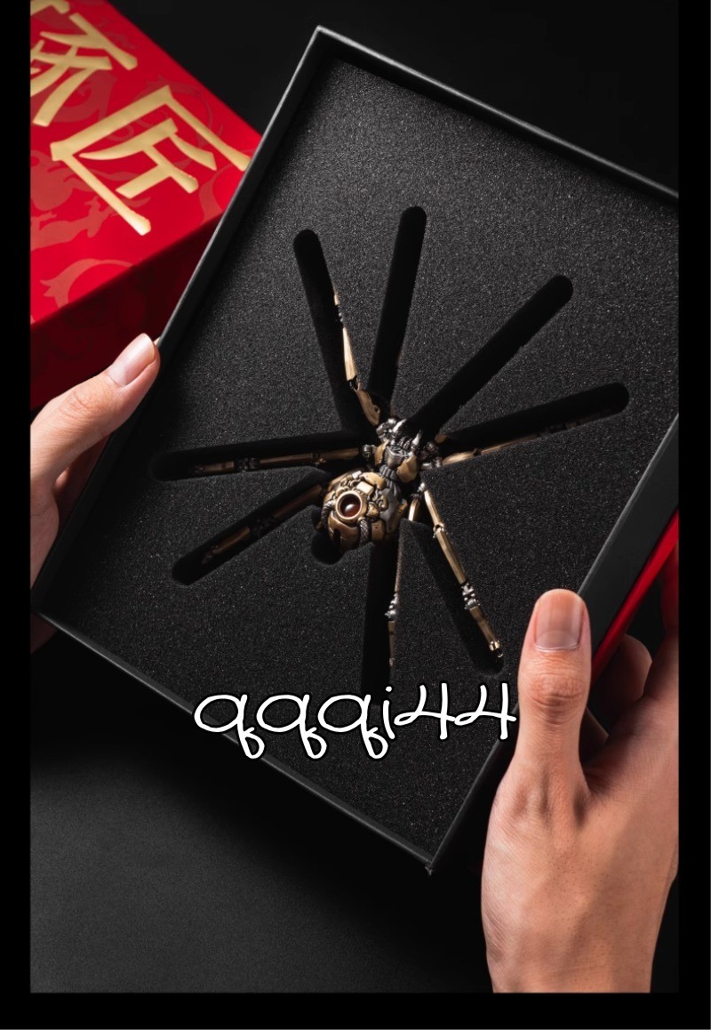 Black Widow Mechanical Spider Action Figure EDC Relaxing Toy Model Xmas Gift 1PC