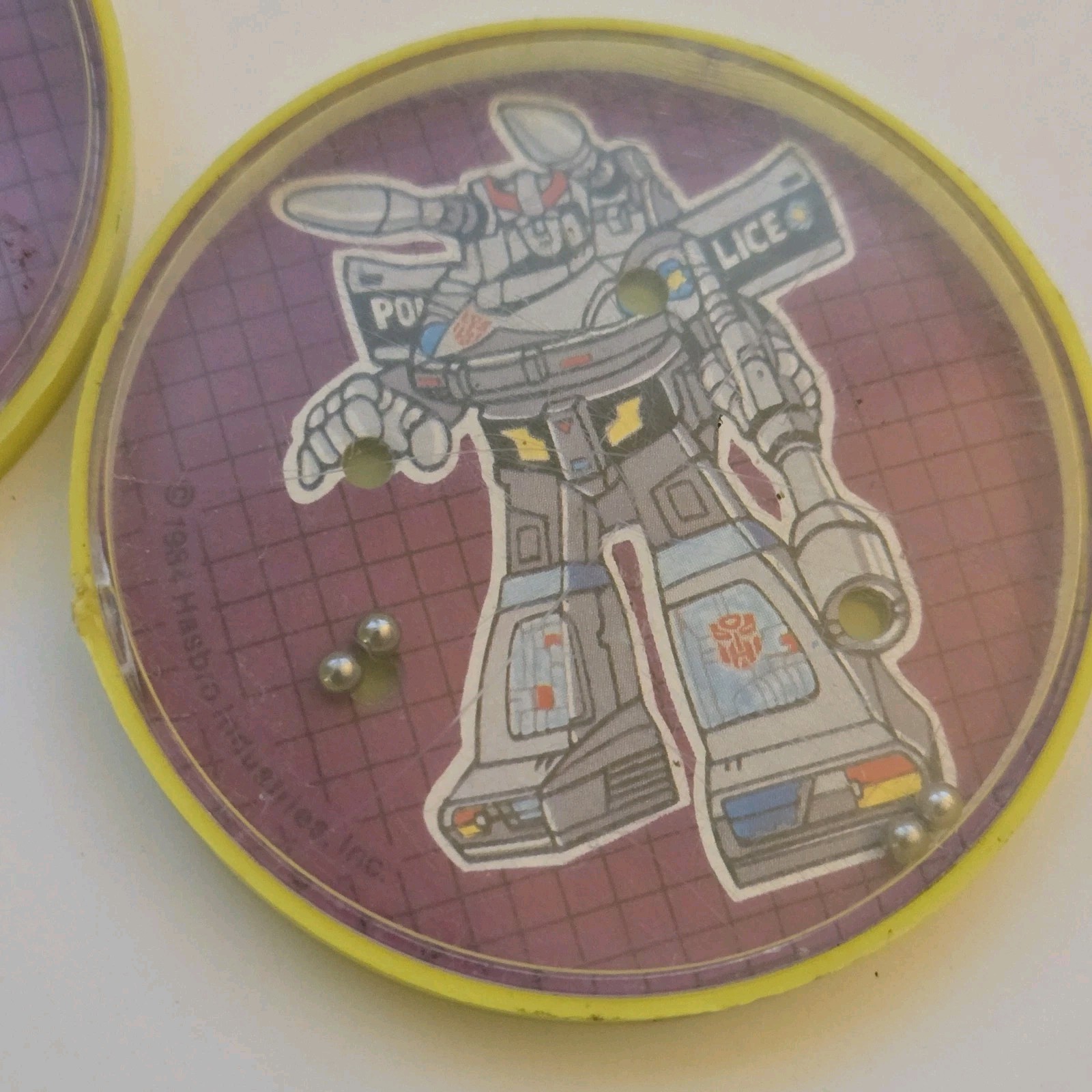Vintage 1984 Transformers G1 Party Favors SOUNDWAVE & PROWL Ball Puzzles