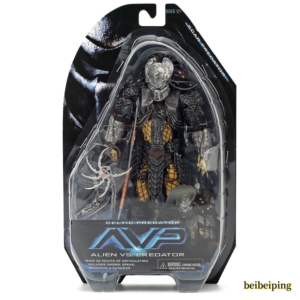NECA Celtic Predator Avp Alien Vs Predator Series 14Action Figure Model Toy 18cm