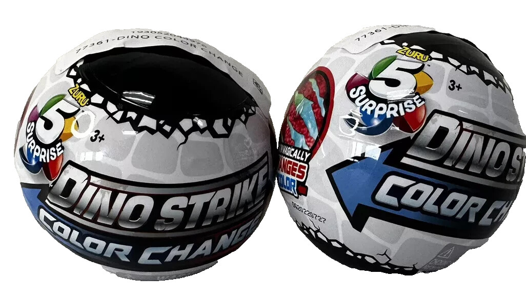 Zuru 5 SURPRISE DINO STRIKE COLOR CHANGE BALL Lot of 2 New/Sealed/Random