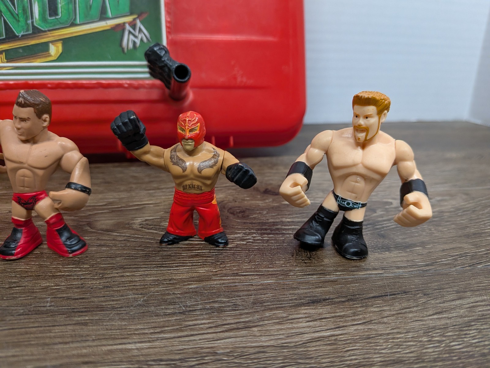 WWE Wrestling Rumblers Money In The Bank Ring Briefcase with 6 Figures 2011 Toy