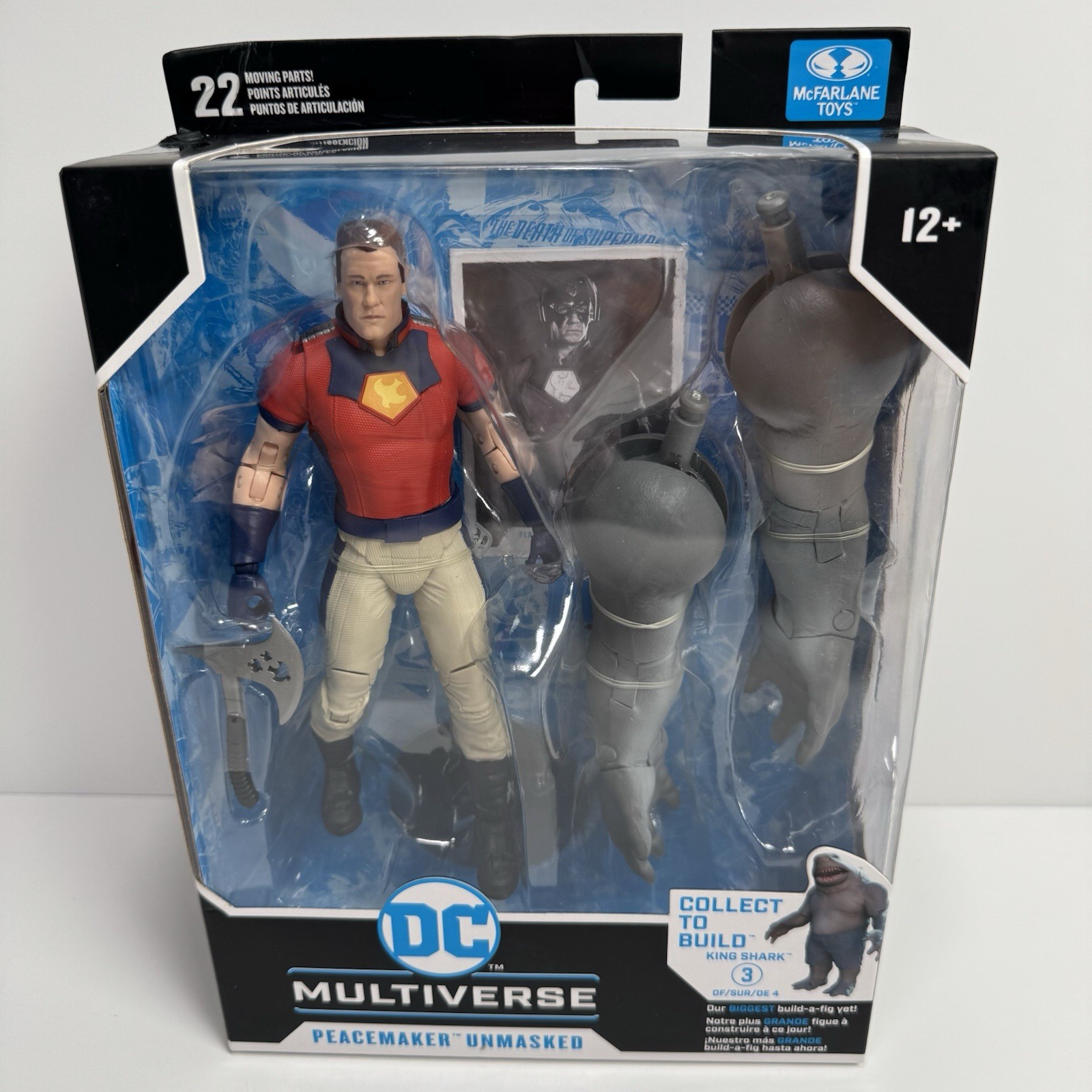 DC Multiverse Peacemaker Unmasked King Shark Build Figure