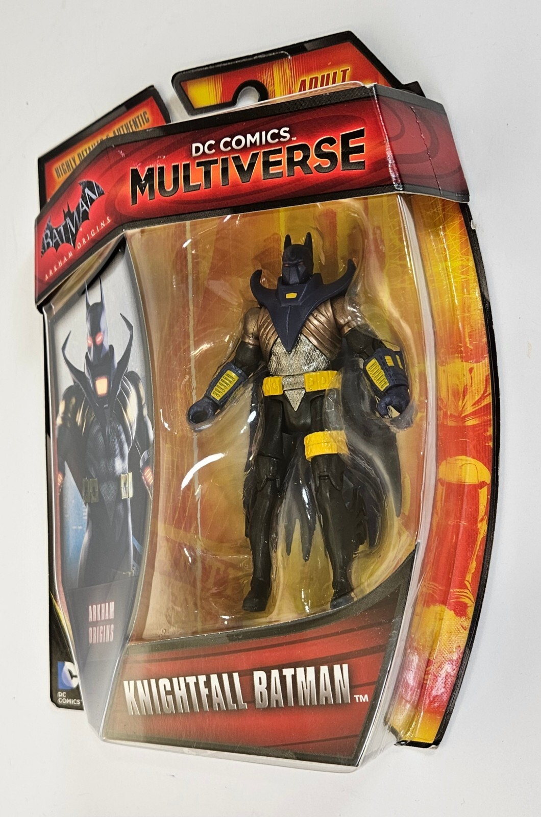 KNIGHTFALL BATMAN MULTIVERSE ACTION FIGURE DC ARKHAM KINIGHT MOSC 4&Prime; MATTEL 2015