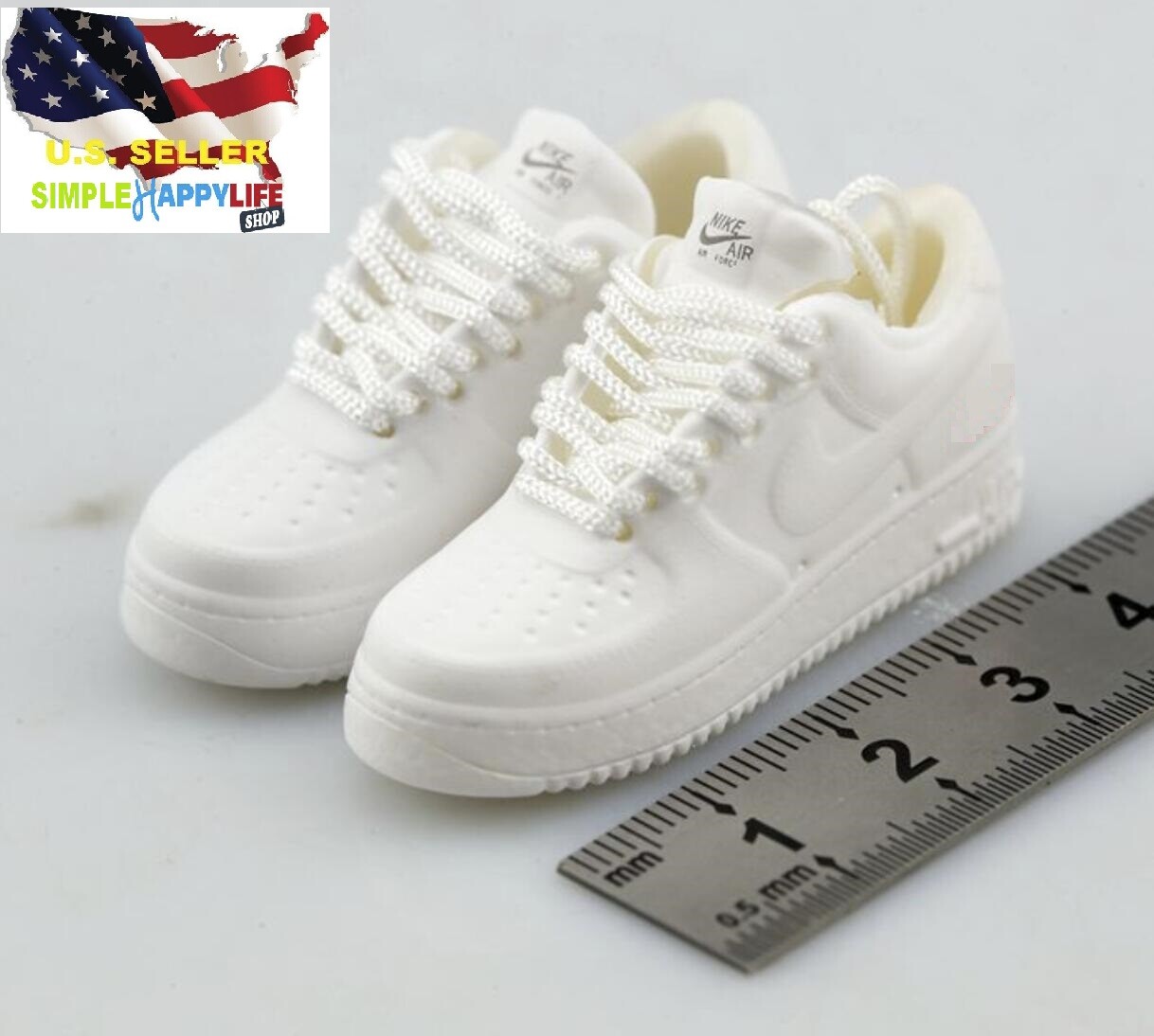 1/6 casual white sneakers shoes for 12&Prime; male figure hot toys phicen ❶USA❶