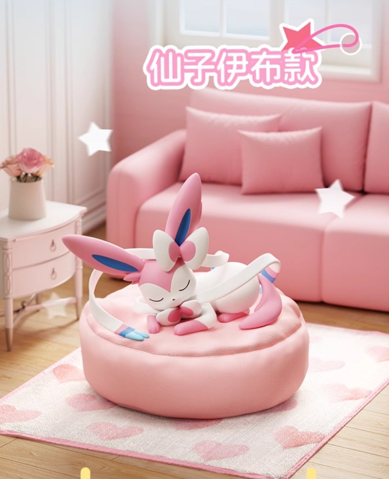 Authentic Pokemon Eevee sleeping position Series Blind Box Toy Figure NEW HOT