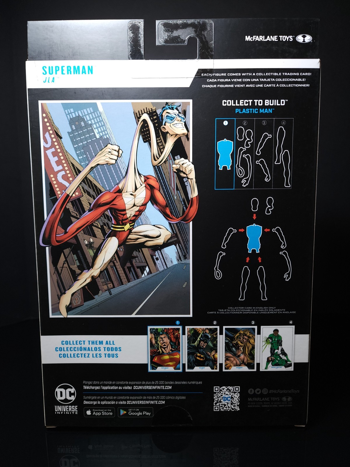 McFarlane Toys DC Multiverse Superman Red Platinum JLA Plastic Man BAF New