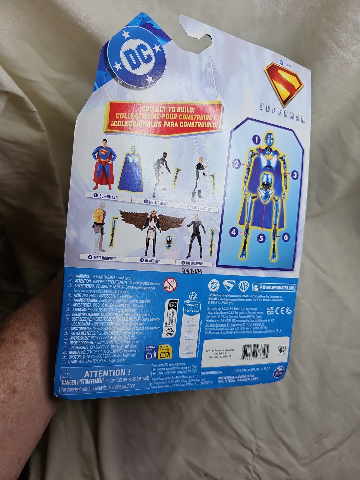 DC Comics SUPERMAN, Superman 6-inch Action Figure, for Ages 4 and up. UNOPENED!!