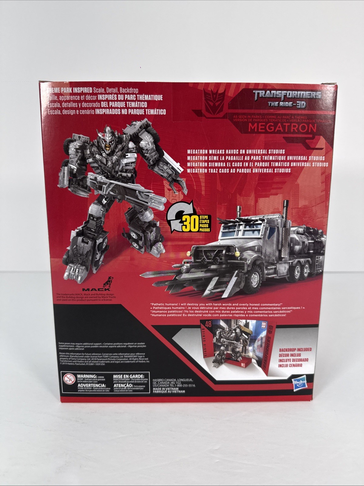 Transformers Studio Series 48 MEGATRON The Ride-3D Leader Class Hasbro