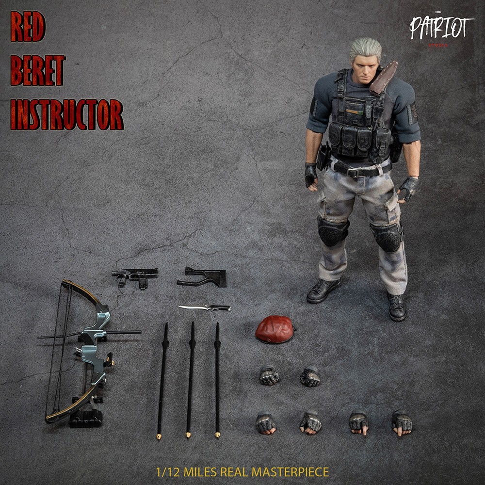 The Patriot Studio 1/12 Red Beret Instructor Jack Krauser Male Action Figure Toy