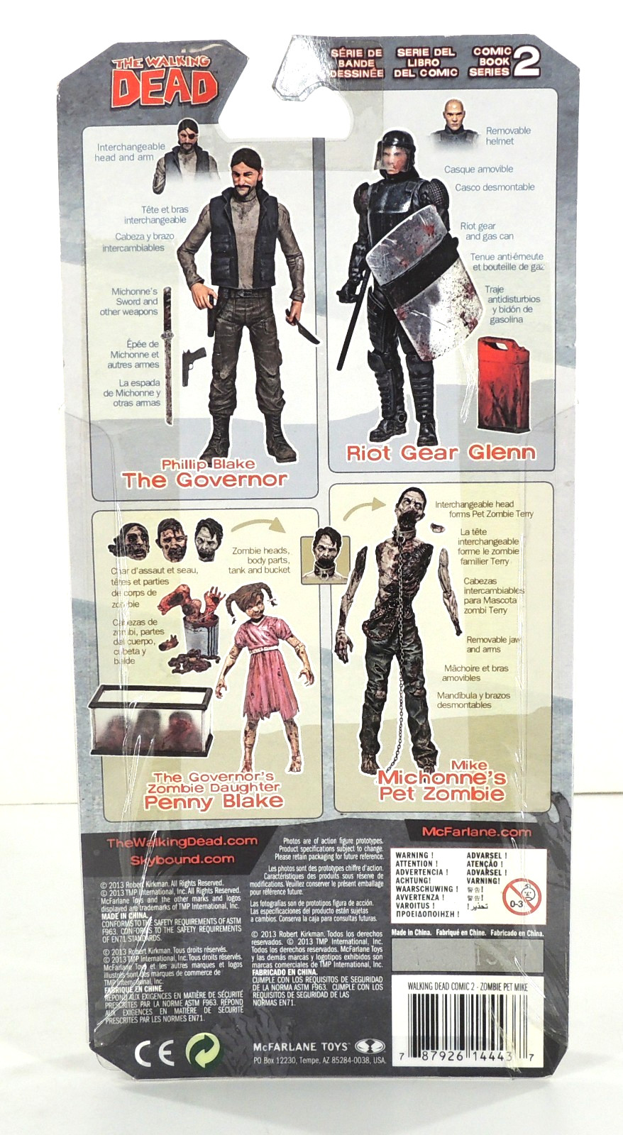 Michonne&rsquo;s Pet Zombie Mike McFarlane Comic Book Series 2 The Walking Dead SEALED