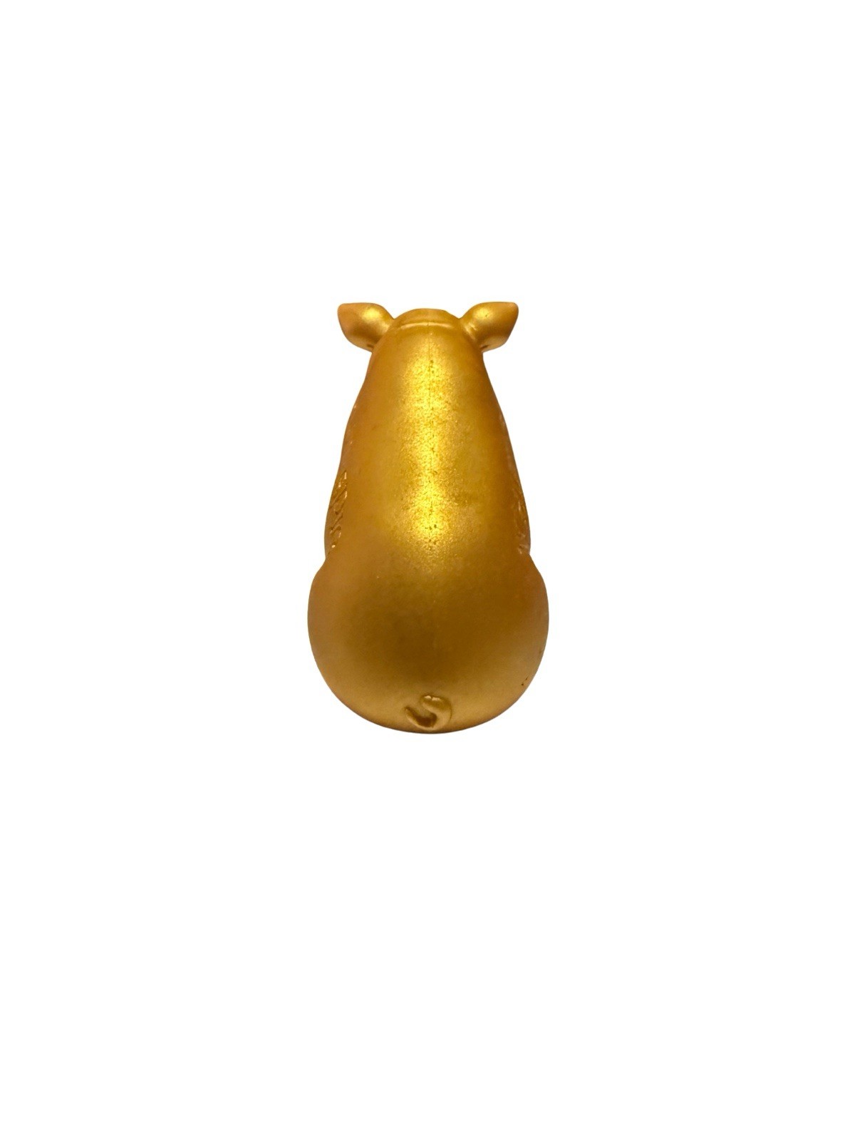 WhistlePig Whiskey Statue Pig Figure Figurine Gold Rubber Plastic Toy Advert 2&Prime;