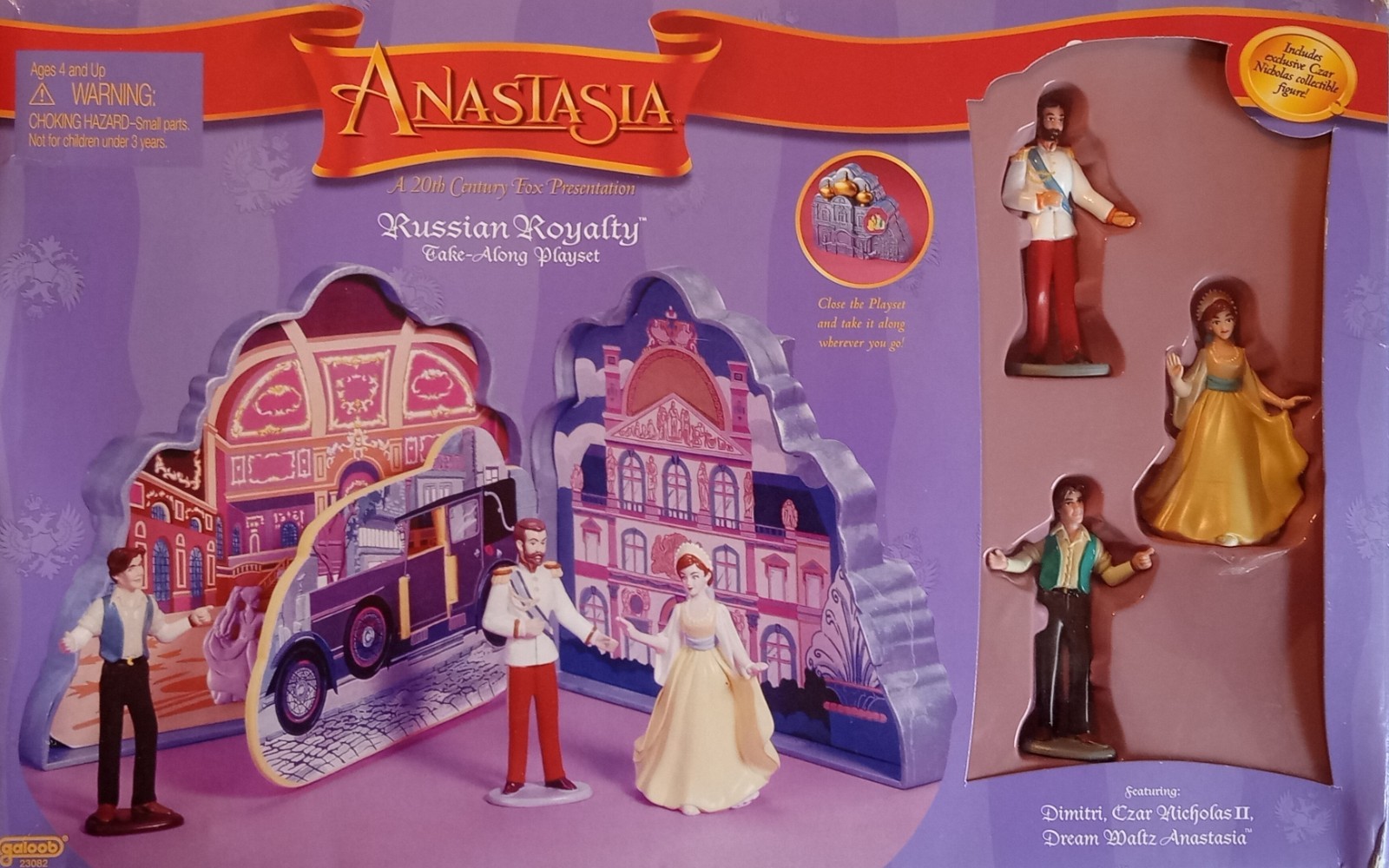 💖 1997 Anastasia Czar Russian Royalty Take-Along Playset by Galoob NIB 💖