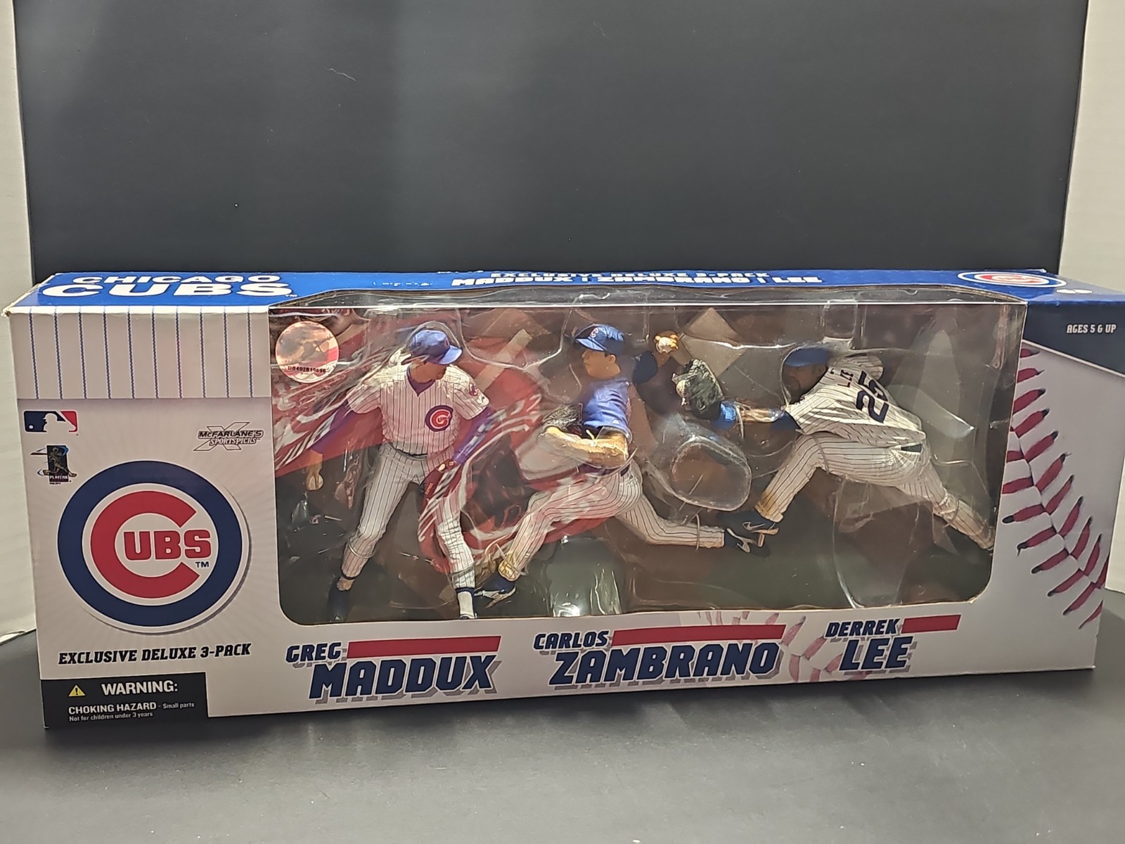 McFarlane MLB Chicago Cubs Maddux, Zambrano & Lee Exclusive Deluxe 3 Pack 6&Prime; Fig