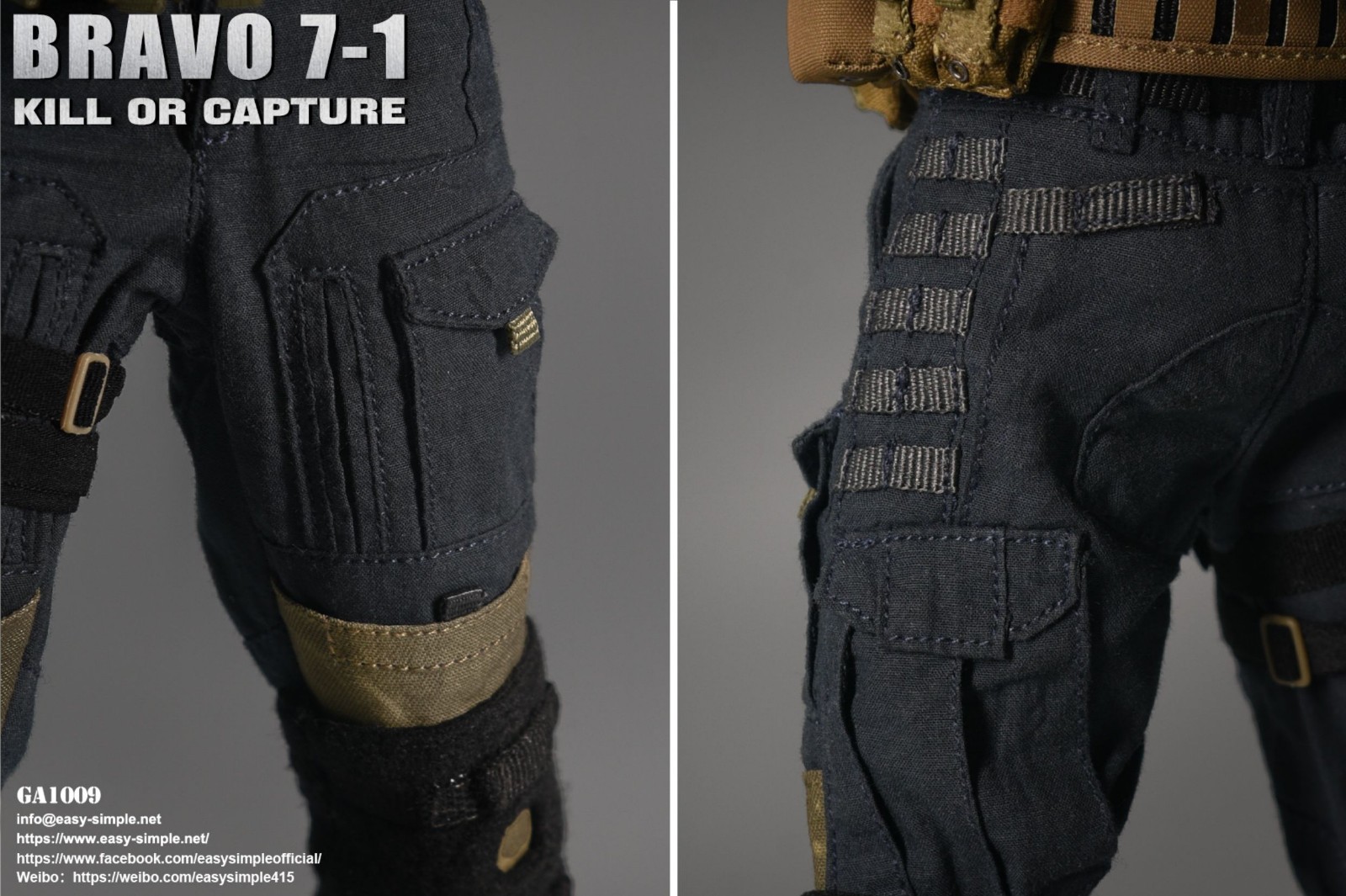 Easy&Simple COD Soldier BRAVO7-1 SAS Soap 1/6 scale Action Figure