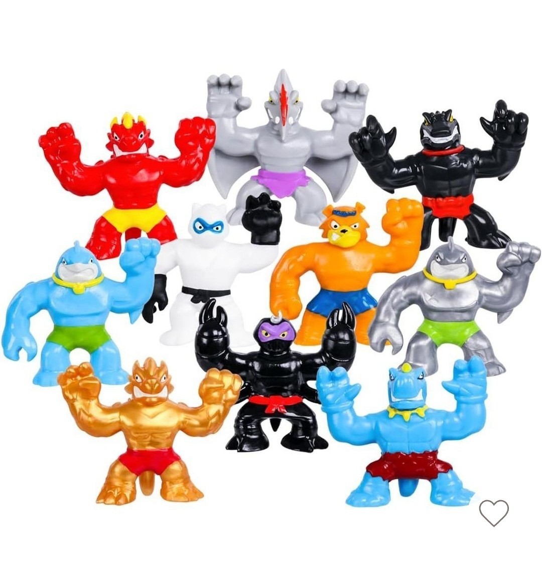 Heroes of Goo Jit Zu Minis Mega 10 Pack – 2.5&Prime; Stretchy, Squishy Action Figures