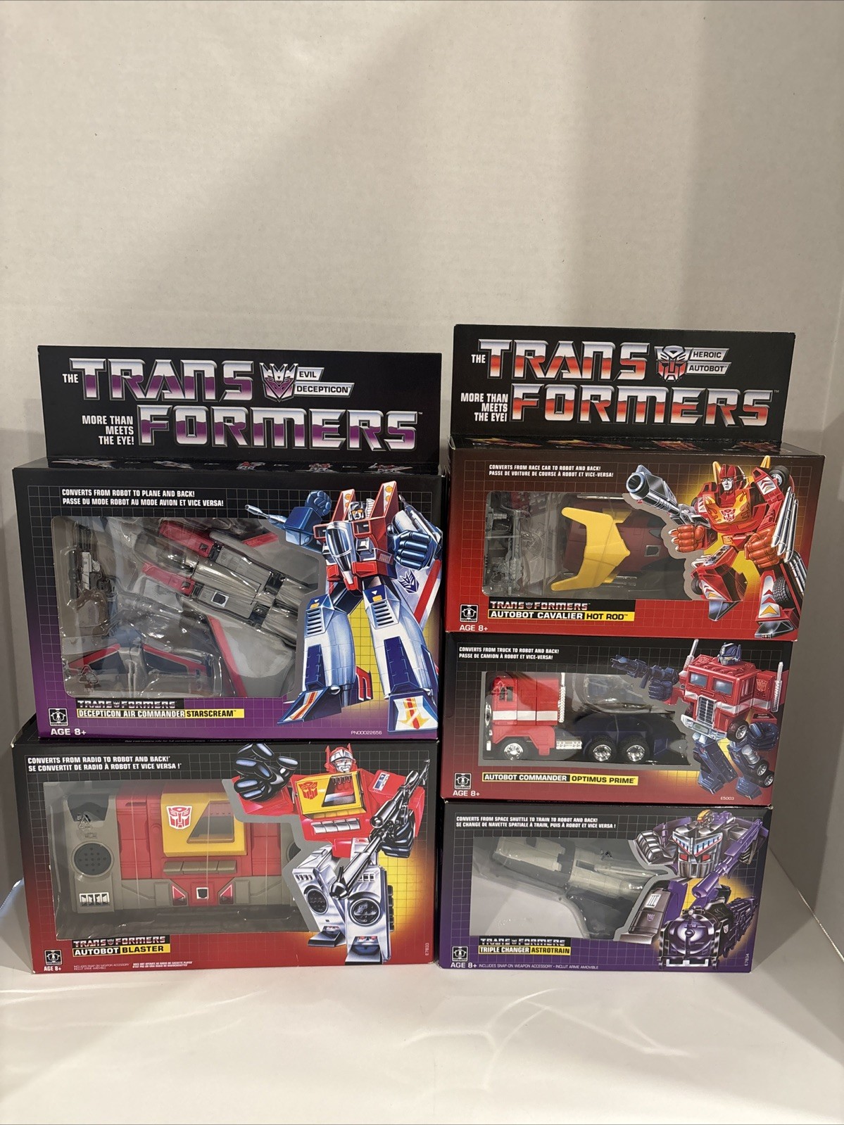 Transformers Generation One Walmart Reissue Lot MIB.