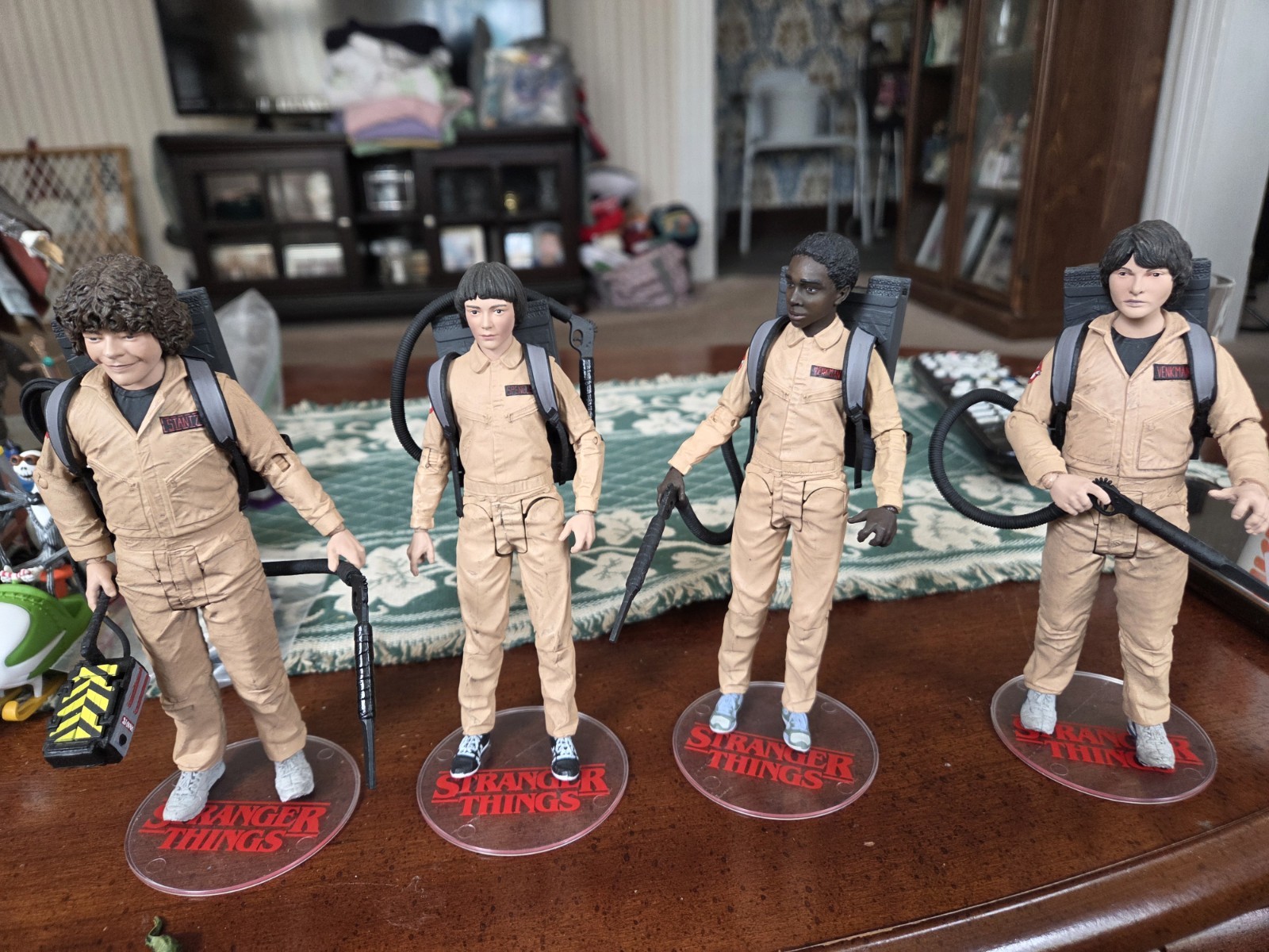 Stranger Things Ghostbusters Will Dustin Mike w Mini Dart MCFARLANE