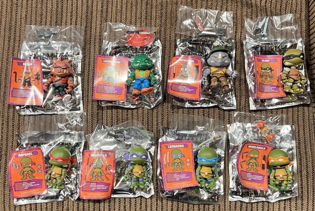 Loyal Subjects TMNT Teenage Mutant Ninja Turtles Wave 2 Lot Of 8 Figures New