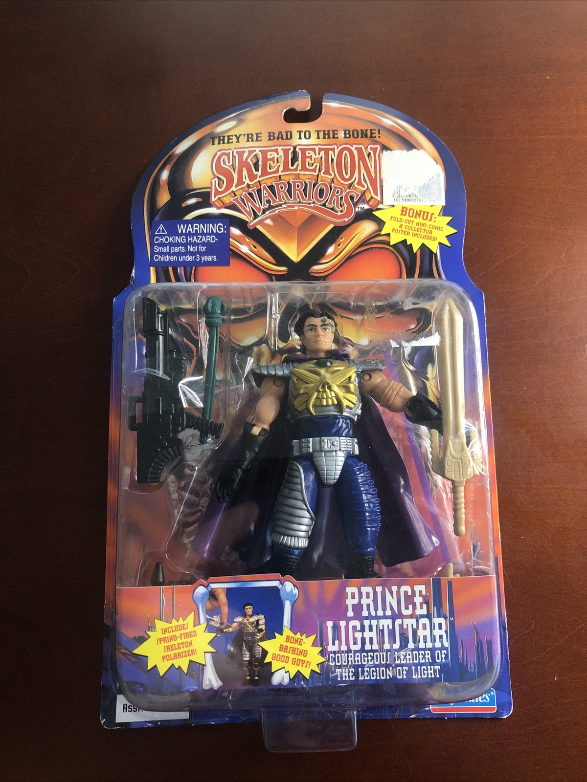 SKELETON WARRIORS PRINCE LIGHTSTAR FIGURE 1994 Rare Green Missile New Sealed