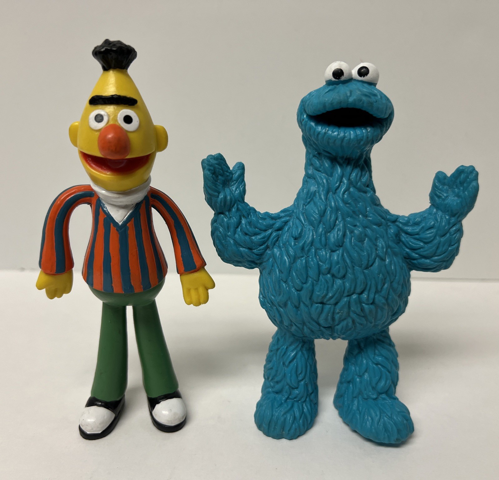 Sesame Street PVC Figures 1980s Cookie Monster Bert Applause 5.5&Prime; Lot