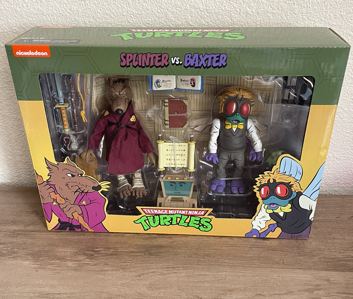 TARGET EXCLUSIVE NECA TMNT SPLINTER VS BAXTER ACTION FIGURE 2 PACK ✅🔥🔥