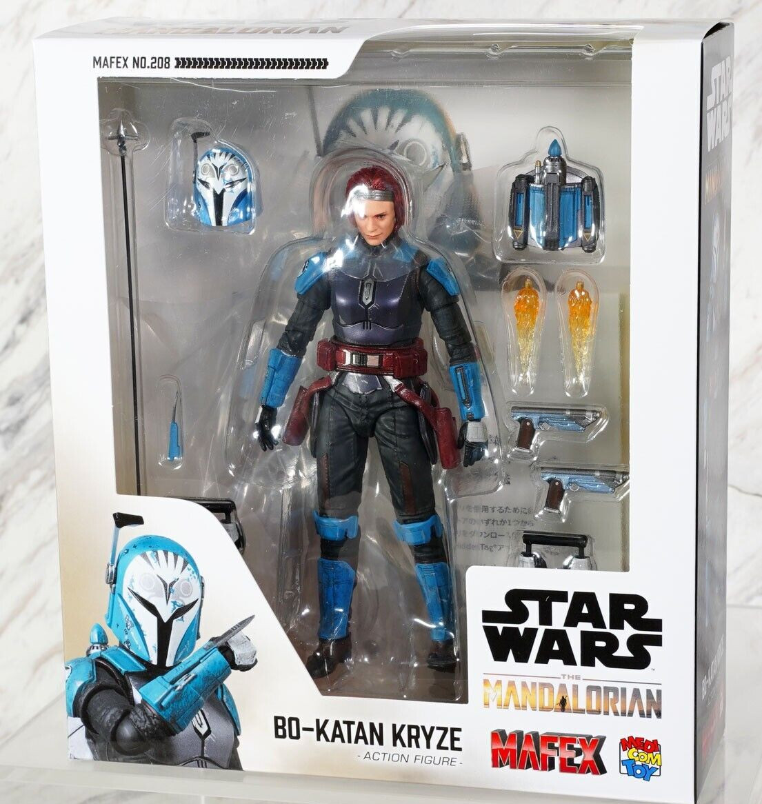 Medico Toy MAFEX 208 BO-KATAN KRYZE The Mandalorian FIGURE – STAR WARS