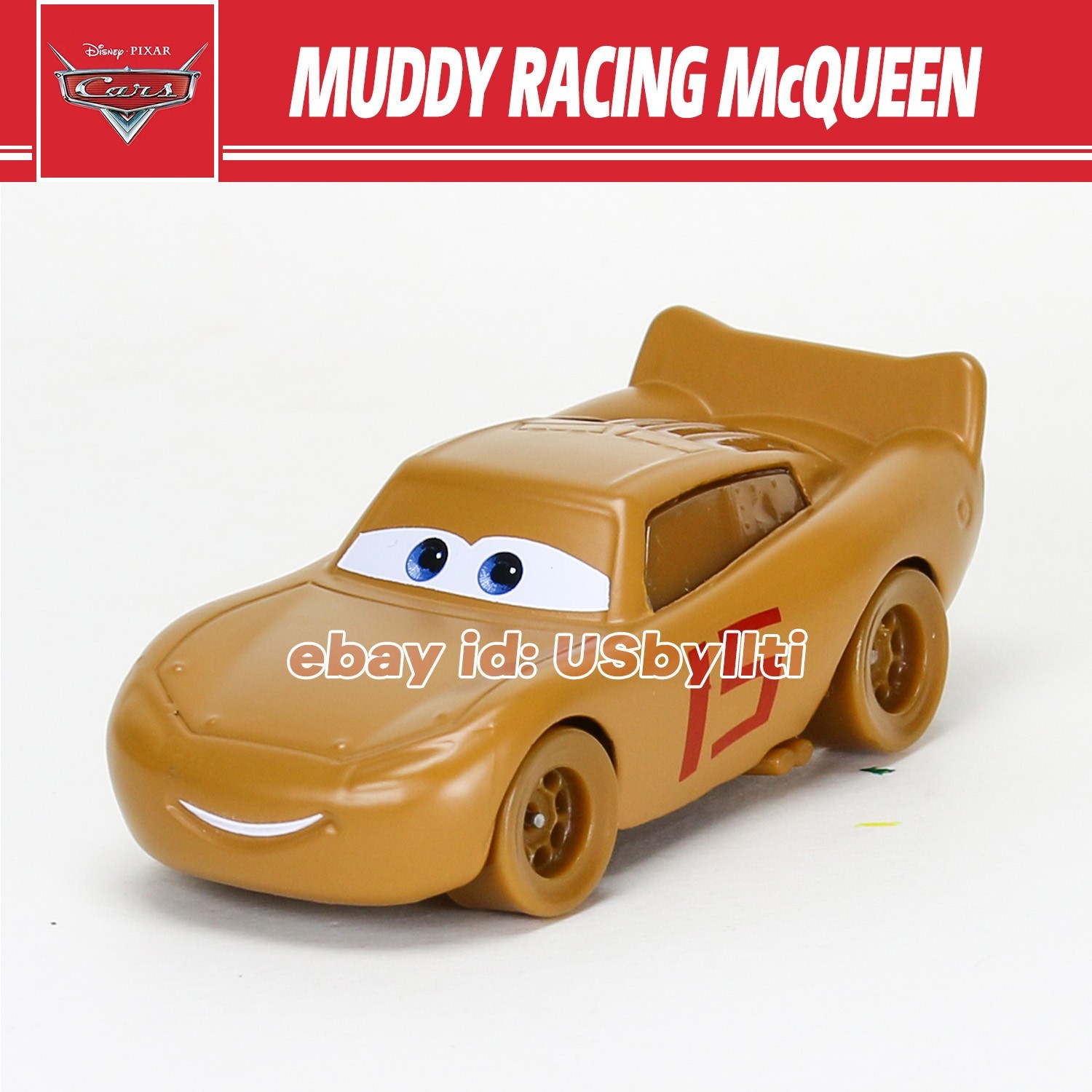 Disney Pixar Cars 3 Muddy Racing Lightning McQueen Diecast 1:55 Metal Car Toy