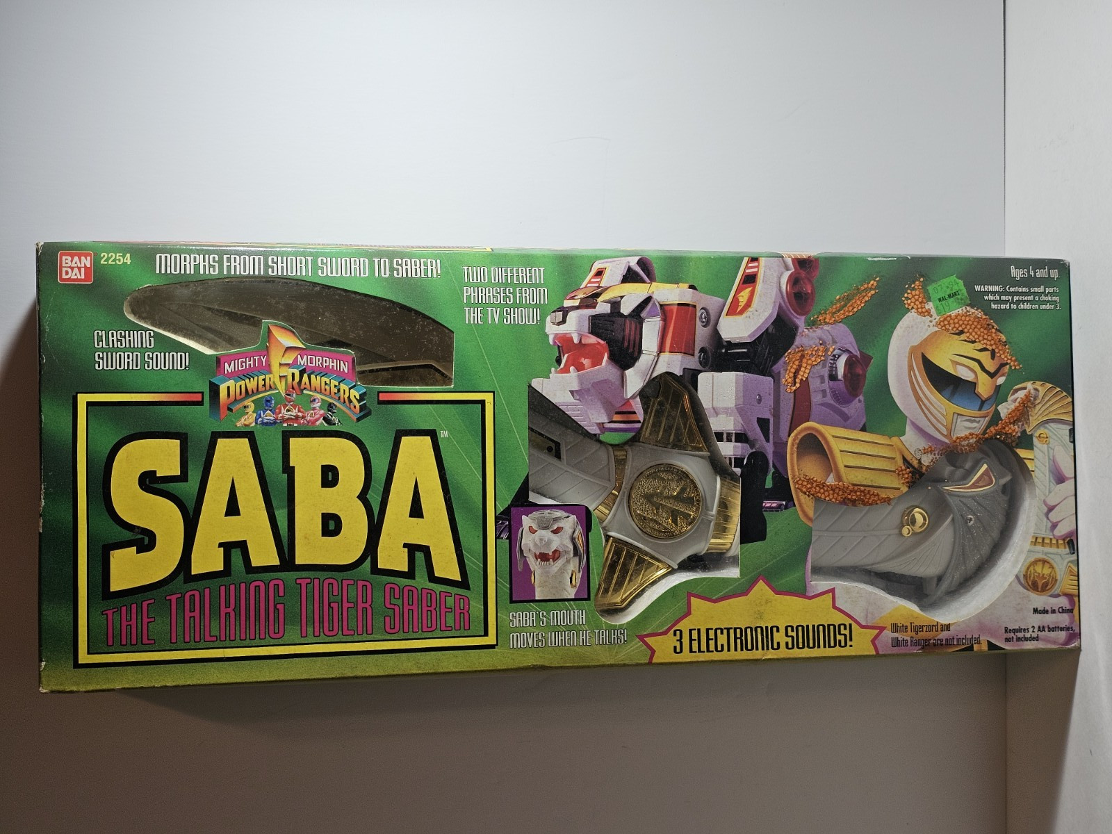 Mighty Morphin Power Rangers 1994 SABA The Talking Tiger Saber Figure… #2254
