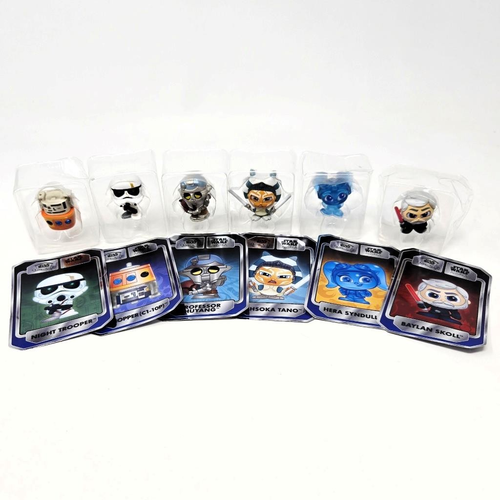 Disney Star Wars Doorables Mini Peek Figure + Card 6x Different Figures (Bin9)
