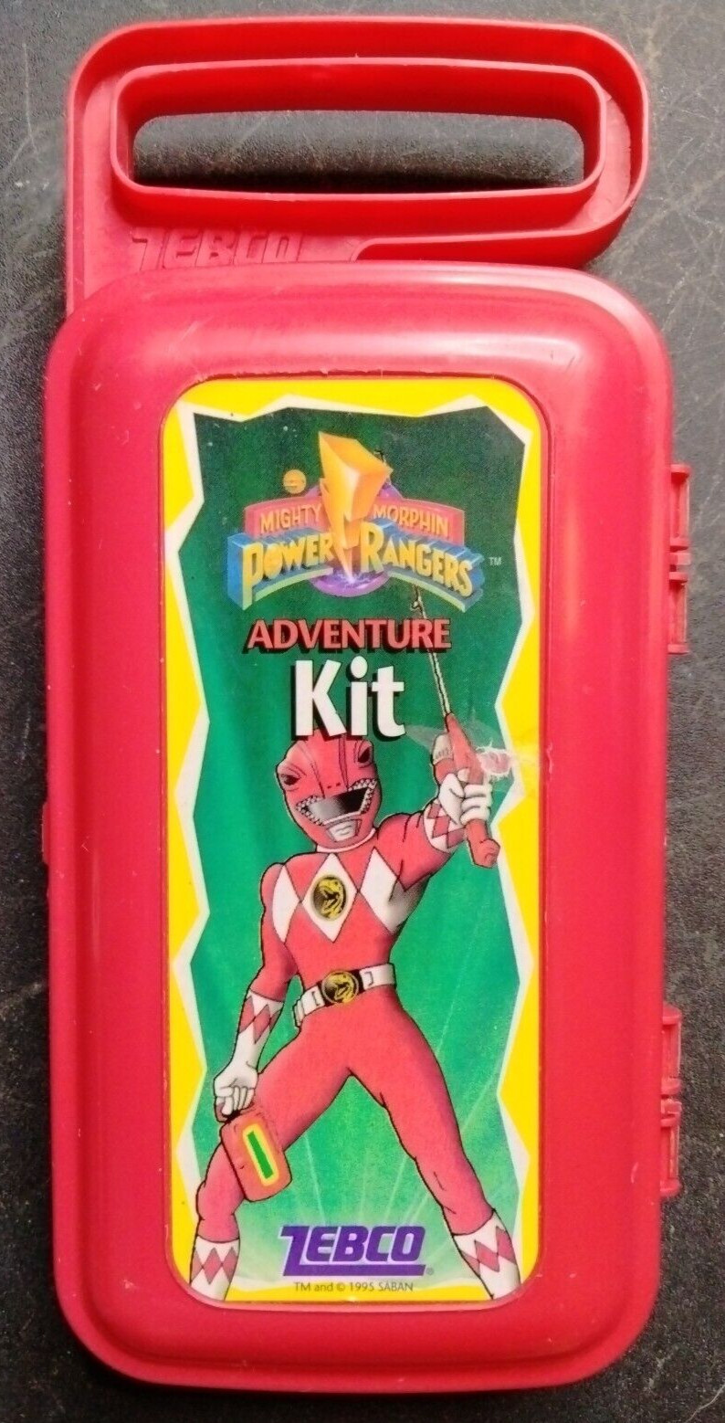 Mighty Morphin Power Rangers Adventure Kit Youth Fishing Tackle 1995 Zebco Red