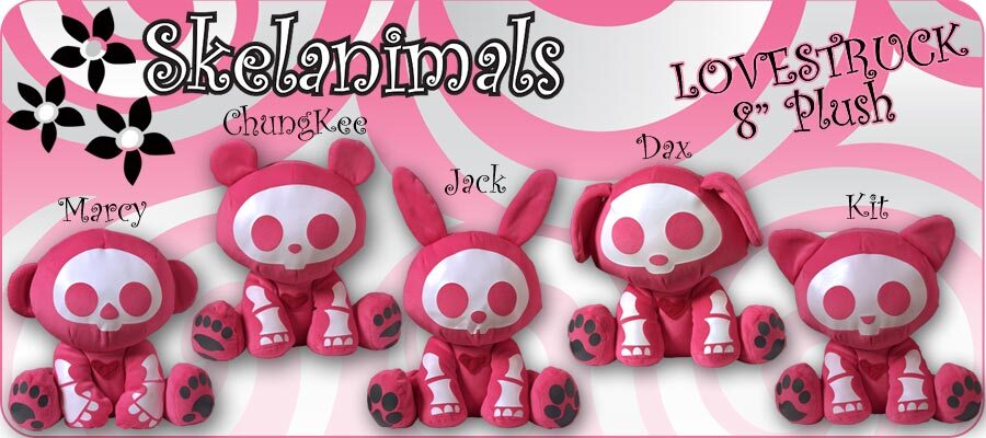 Skelanimals Deluxe 10&Prime; Lovestruck Plush RARE -New Old Stock with tags -6 Choices