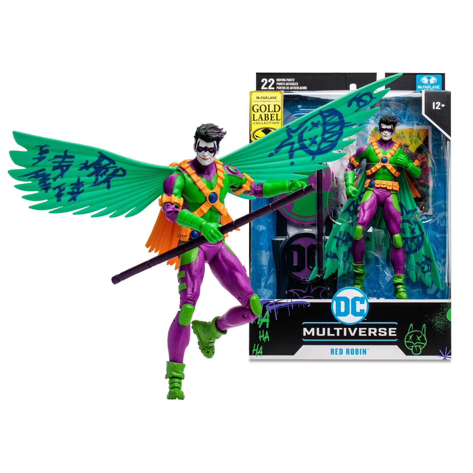 – DC Multiverse Red Robin (Jokerized) Gold Label, 7in Action Figure