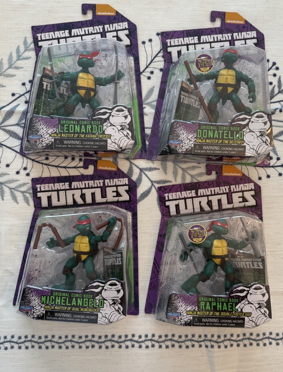 Teenage Mutant Ninja Turtles TMNT Original Comic Book Fig Lot 2014 Nickelodeon