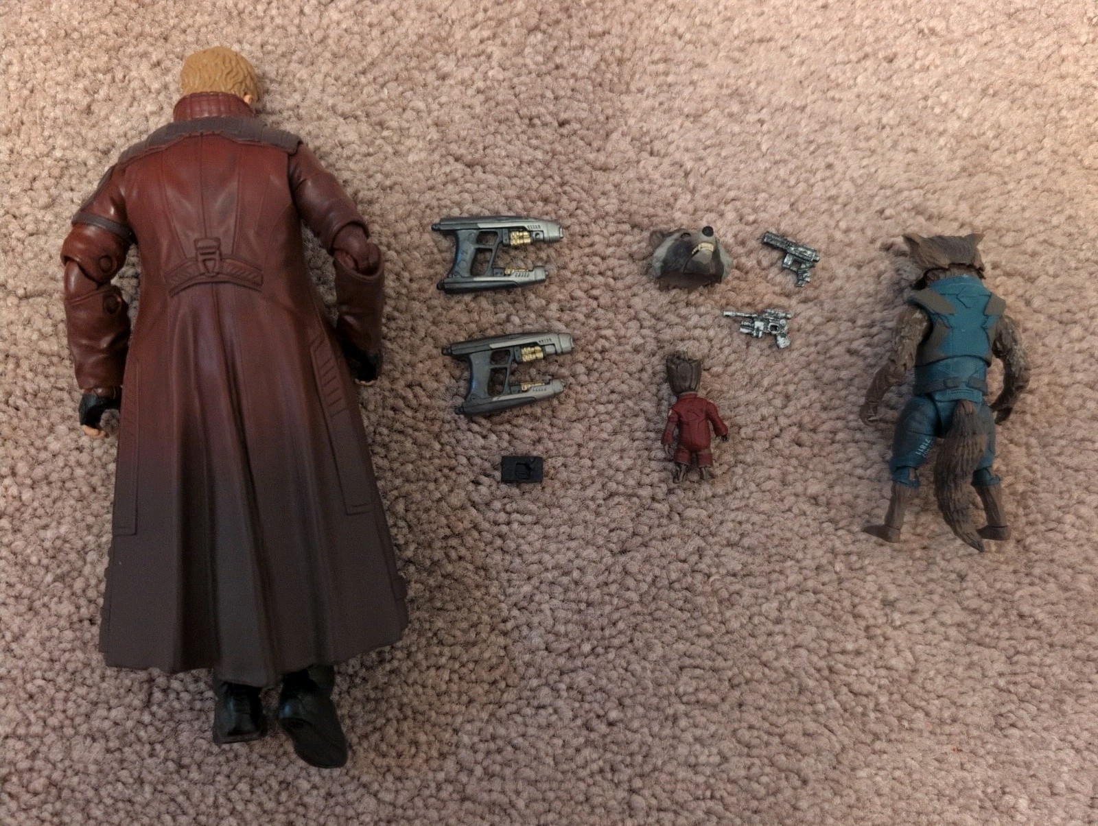Marvel Legends Star Lord, Rocket, Groot, Guardians of the Galaxy Vol 2 Free Ship