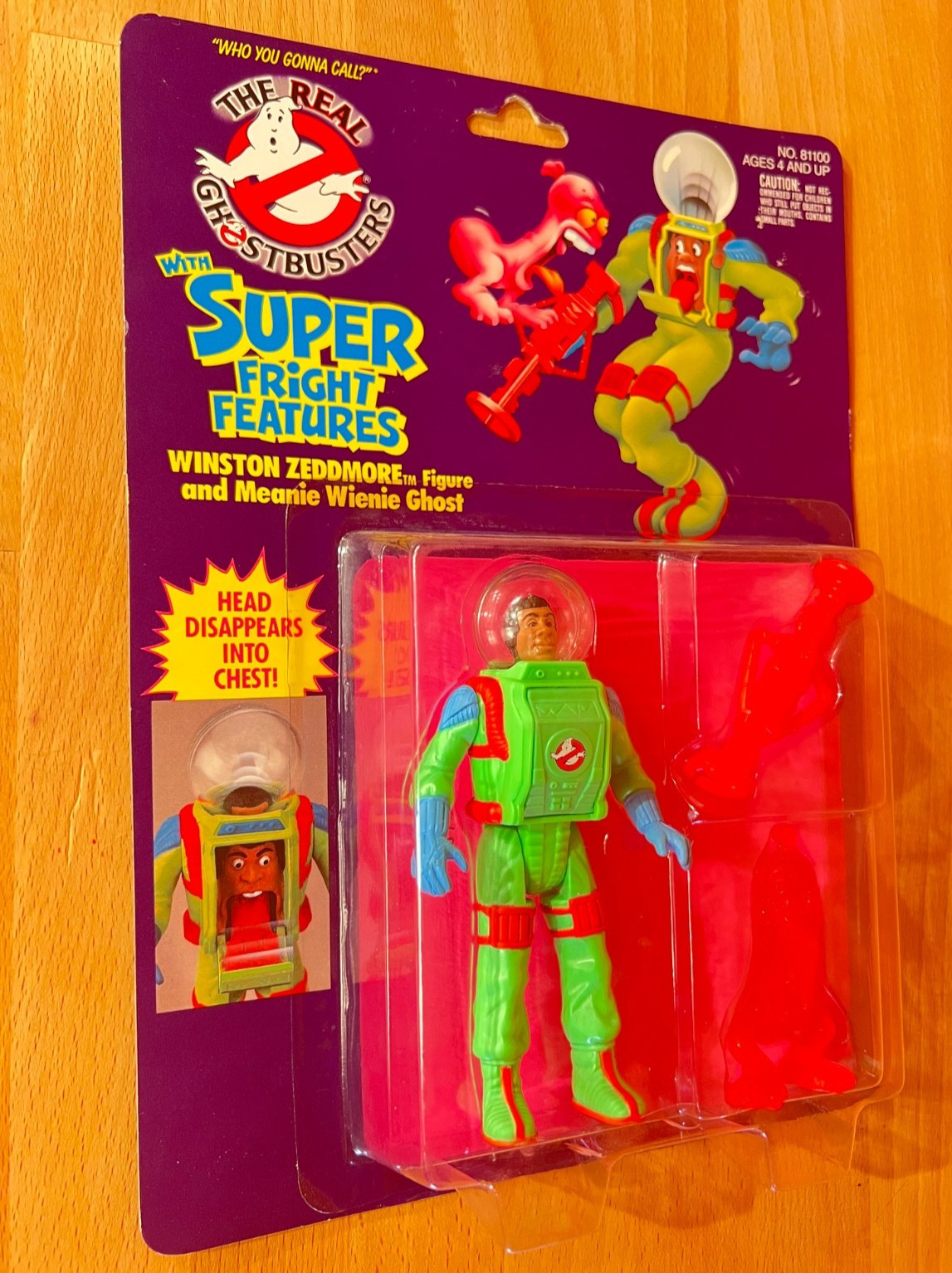 1986 Real Ghostbusters Winston Zeddmore Meanie Wenie Ghost Super Fright Features